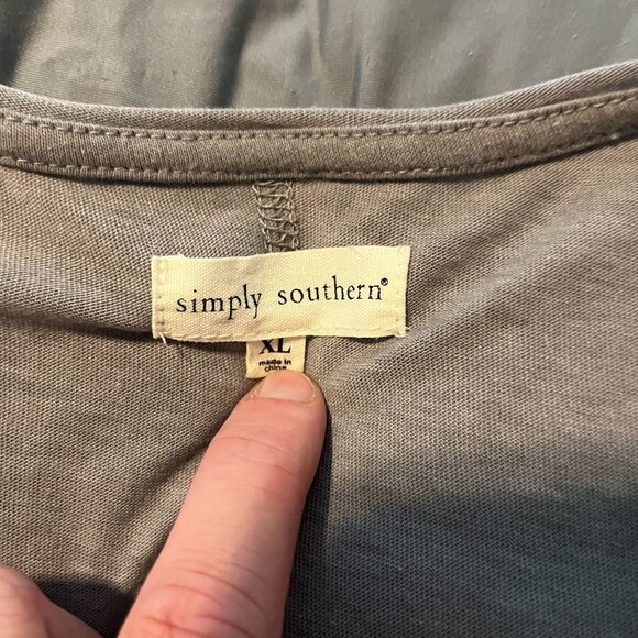 Women's XL Grey Button Shirt - Picture 3 of 5